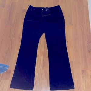 black boot cut corduroy jeans